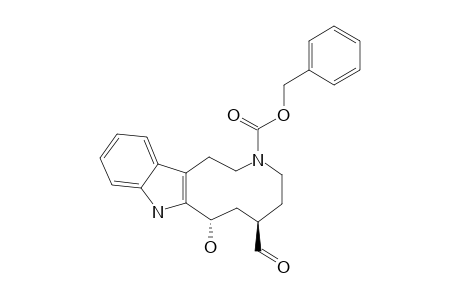 3-BENZYLOXYCARBONYL-8-HYDROXY-2,3,4,5,6,7,8,9-OCTAHYDRO-1-H-AZECINO-[5.4-B]-INDOLE-6-CARBALDEHYDE