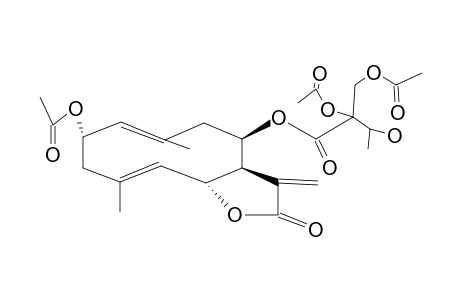 GERMACRA-1(10),4,11(13)-TRIEN-12,6-A-OLIDE,2-A-ACETOXY-8-B-(2',5'-DIACETOXY-3'-HYDROXY-2'-METHYLBUTANOYLOXY)