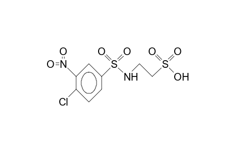 2-(4-Chloro-3-nitro-benzenesulfonamido)-ethanesulfonic acid