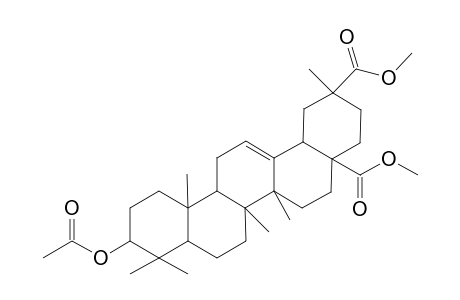 10-acetoxy-2,6a,6b,9,9,12a-hexamethyl-1,3,4,5,6,6a,7,8,8a,10,11,12,13,14b-tetradecahydropicene-2,4a-dicarboxylic acid dimethyl ester