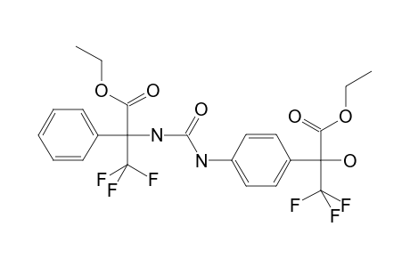 Benzeneacetic acid, 4-[[[[1-(ethoxycarbonyl)-2,2,2-trifluoro-1-phenylethyl]amino]carbonyl]amino]-.alpha.-hydroxy-.alpha.-(trifluoromethyl)-, ethyl ester