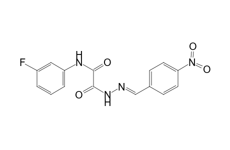 Oxalic acid, monoamide monohydrazide, N-(3-fluorophenyl)-N''-(4-nitrobenzylideno)-