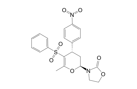 (2rs,4rs)-3,4-Dihydro-4-(p-nitrophenyl)-6-methyl-2-(2'-oxo-3'-oxazolidinyl)-5-(phenylsulfonyl)-2H-pyran