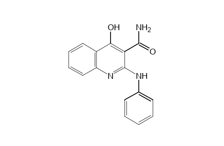 2-anilino-4-hydroxy-3-quinolinecarboxamide