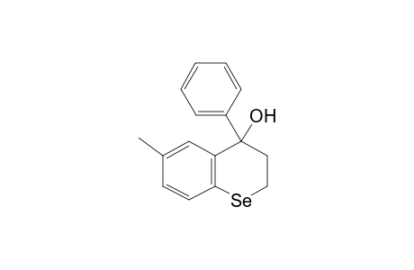 6-Methyl-4-phenyl-2,3-dihydro-1-benzoselenopyran-4-ol