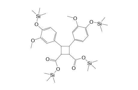 bis(trimethylsilyl) 3,4-bis(3-methoxy-4-(trimethylsilyloxy)phenyl)cyclobutane-1,2-dicarboxylate