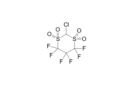 2-Chloro-4,4,5,5,6,6-hexafluoro-[1,3]dithiane 1,1,3,3-tetraoxide