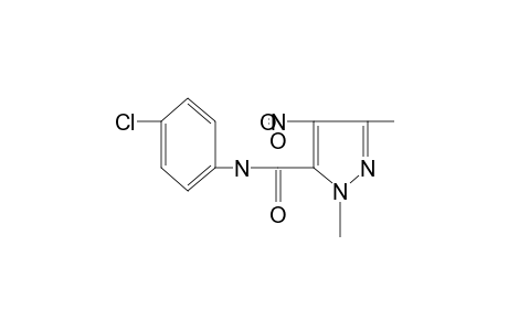 4'-chloro-1,3-dimethyl-4-nitropyrazole-5-carboxanilide