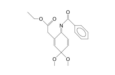 N-Benzoyl-2-(carbethoxymethyl)-P-benzoquinone imine dimethyl ketal