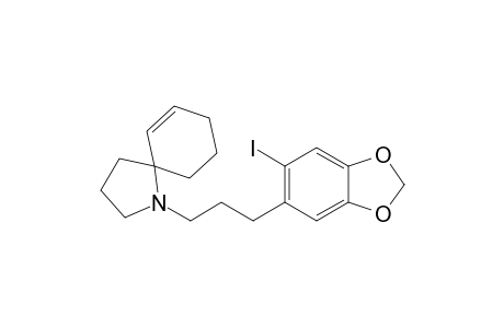 1-[3-(6-iodo-1,3-benzodioxol-5-yl)propyl]-1-azaspiro[4.5]dec-6-ene