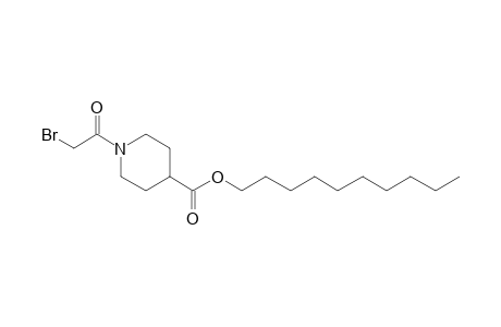 Isonipecotic acid, N-(bromoacetyl)-, decyl ester