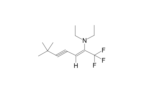 1,1,1-TRIFLUORO-2-DIETHYLAMINO-6,6-DIMETHYL-2-HEPTEN-4-YNE