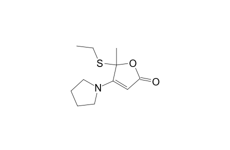 5-Ethylthio-5-methyl-4-(pyrrolidin-1-yl)-furan-25)H)-one