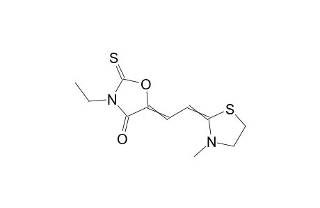 3-Ethyl-5-[(3-methyl-2-thiazolidinylidene)ethylidene]-2-thioxo-4-oxazolidinone