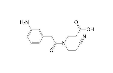 N-(Carboxyethyl)-N-(cyanoethyl)-3-anilineacetamide