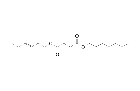 Succinic acid, heptyl trans-hex-3-enyl ester