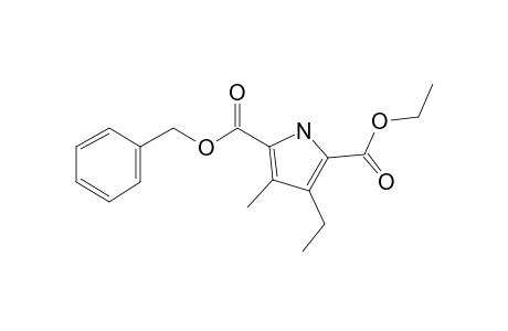 2-Ethoxycarbonyl-3-ethyl-4-methyl-5-benzyloxycarbonyl-pyrrole