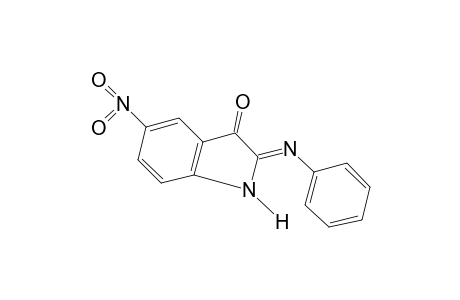 5-nitro-2-(phenylimino)-3-indolinone