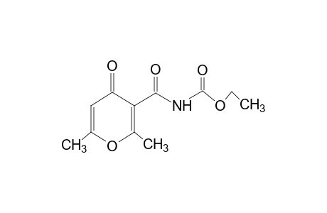 [(2,6-dimethyl-4-oxo-4H-pyran-3-yl)carbonyl]carbamic acid, ethyl ester