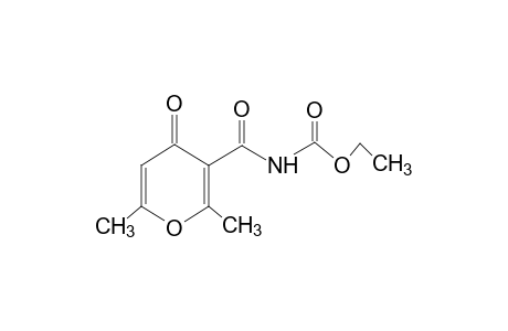 [(2,6-dimethyl-4-oxo-4H-pyran-3-yl)carbonyl]carbamic acid, ethyl ester