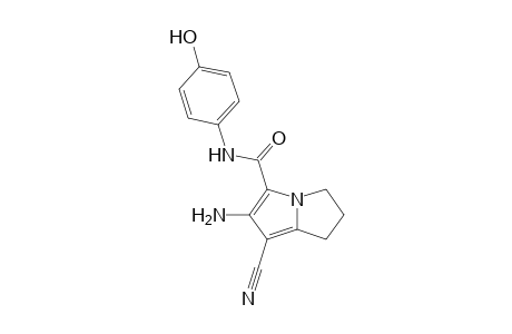 6-Amino-7-cyano-N-(4-hydroxyphenyl)-2,3-dihydro-1H-pyrrolizine-5-carboxamide