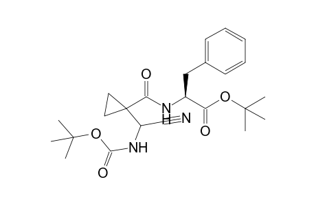 tert-Butyl (S)-2-{[1-(tert-Butoxycarbonylaminocyanomethyl)cyclopropylcarbonyl]amino}-3-phenylpropionate