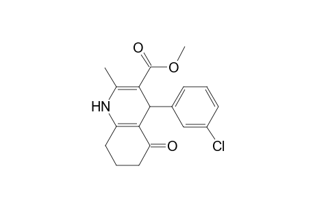 Methyl 4-(3-chlorophenyl)-2-methyl-5-oxo-1,4,5,6,7,8-hexahydro-3-quinolinecarboxylate