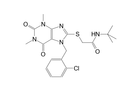 N-(tert-butyl)-2-{[7-(2-chlorobenzyl)-1,3-dimethyl-2,6-dioxo-2,3,6,7-tetrahydro-1H-purin-8-yl]sulfanyl}acetamide