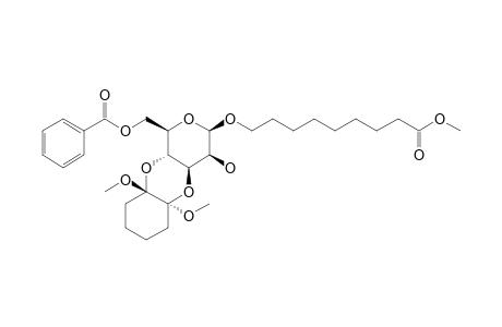 (1'S,2'S)-8-(Methoxycarbonyl)octyl 6-o-benzoyl-3,4-o-(1',2'-dimethoxycyclohexane-1',2'-diyl)-.beta.,D-mannopyranoside