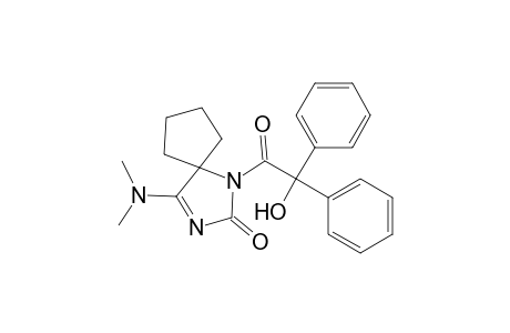 4-(Dimethylamino)-1-(2-hydroxy-2,2-diphenylacetyl)-1,3-diazaspiro[4.4]non-3-en-2-one