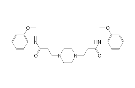 3-[4-[3-(2-methoxyanilino)-3-oxo-propyl]piperazin-1-yl]-N-(2-methoxyphenyl)propanamide