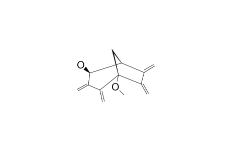 (+/-)-(1RS,2RS,5RS)-5-METHOXY-3,4,6,7-TETRAMETHYLIDENEBICYCLO-[3.2.1]-OCTAN-2-OL