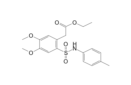 Ethyl [4,5-dimethoxy-2-(4-toluidinosulfonyl)phenyl]acetate