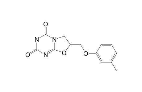 2,3,6,7-TETRAHYDRO-7-[3-METHYL-PHENOXYMETHYL]-4H-OXAZOLO-[3,2-A]-1,3,5-TRIAZINE-2,4-DIONE