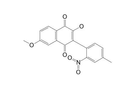 2-Hydroxy-6-methoxy-3-(4-methyl-2-nitrophenyl)-1,4-naphthoquinone