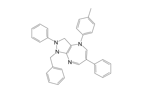 1-Benzyl-2,6-diphenyl-4-(4'-methylphenyl)-2,3-dihydropyrazolo[3,4-b][1,4]diazepine