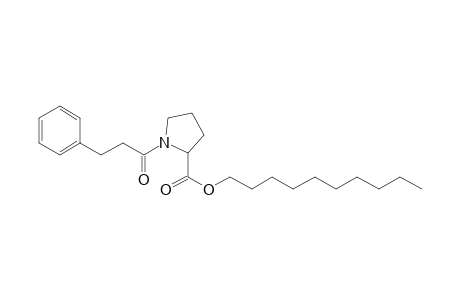 L-Proline, N-(3-phenylpropionyl)-, decyl ester