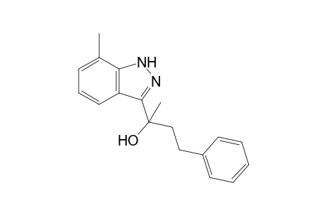 2-(7'-Methyl-1H-indazol-3'-yl)-4-phenylbutan-2-ol