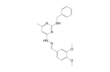 3,4-Dimethoxybenzaldehyde [2-(benzylamino)-6-methyl-4-pyrimidinyl]hydrazone