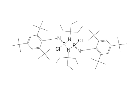 2,4-DICHLORO-1,3-BIS-(1,1-DIETHYLPROPYL)-2,4-BIS-[(2,4,6-TRI-TERT.-BUTYLPHENYL)-IMINO]-1,3,2,4-DIAZADIPHOSPHETIDINE