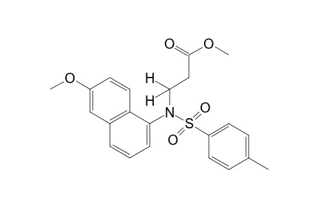 N-(6-methoxy-1-naphthyl)-N-(p-tolylsulfonyl)-beta-alanine, methyl ester
