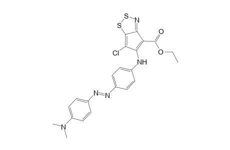 Ethyl 5-{4-[4-(dimethylamino)phenylazo]phenylamino}-6-chlorocyclopenta[1,2,3]dithiazole-4-carboxylate