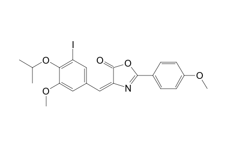 5(4H)-Oxazolone, 4-[[3-iodo-5-methoxy-4-(1-methylethoxy)phenyl]methylidene]-2-(4-methoxyphenyl)-