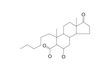 6-Hydroxy-17-oxo-4-propyl-3,4-seco-5.beta.-androstan-3-oic acid