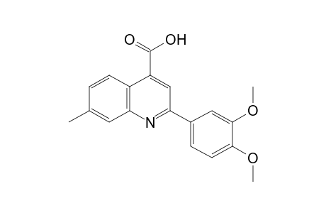 2-(3,4-dimethoxyphenyl)-7-methylcinchoninic acid