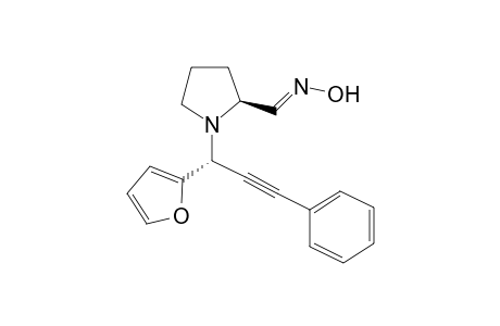 (E),(R)-1-((S)-1-(furan-2-yl)-3-phenylprop-2-ynyl)pyrrolidine-2-carbaldehyde oxime