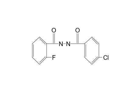 1-(p-chlorobenzoyl)-2-(o-fluorobenzoyl)hydrazine