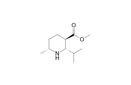 Methyl (2S,3R,6R)-2-isopropyl-6-methylpiperidine-3-carboxylate