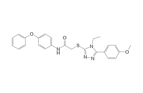 2-{[4-ethyl-5-(4-methoxyphenyl)-4H-1,2,4-triazol-3-yl]sulfanyl}-N-(4-phenoxyphenyl)acetamide