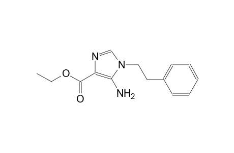 1H-imidazole-4-carboxylic acid, 5-amino-1-(2-phenylethyl)-, ethyl ester